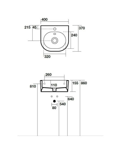 Раковина 40x37 см Kerasan Flo 314901x1