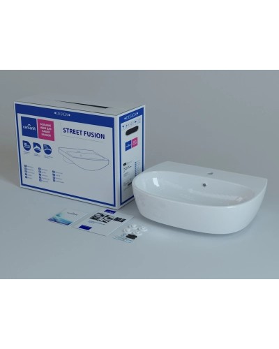 Раковина 60х45 см Cersanit Street Fusion UM-SFU60/1