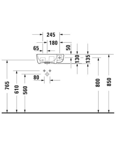 Раковина 40х22 см Duravit ME by Starck 0717400000