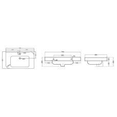 Раковина 70х46 см Jaquar Alive ALS-WHT-85601