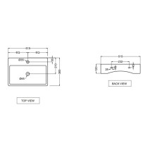 Раковина 51,5х36,5 см Jaquar Florentine FLS-WHT-5931