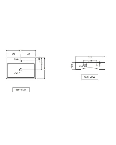 Раковина 51,5х36,5 см Jaquar Florentine FLS-WHT-5931