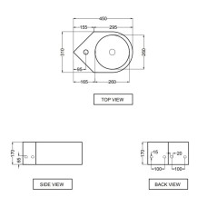 Раковина 45х31 см Jaquar JDS JDS-WHT-25841