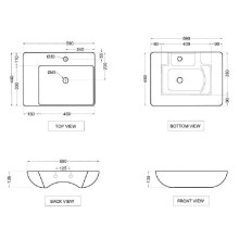 Раковина 59х44 см Jaquar JDS JDS-WHT-25931