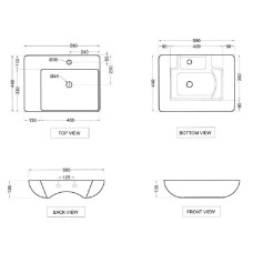 Раковина 59х44 см Jaquar JDS JDS-WHT-25931
