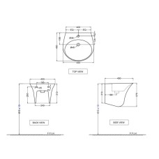 Раковина 49x45 см Jaquar Ornamix ONS-WHT-10801
