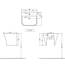 Раковина 50x44 см Jaquar Aria ARS-WHT-39803