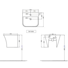 Раковина 50x44 см Jaquar Aria ARS-WHT-39803