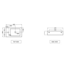 Раковина 46x26,5 см Jaquar JDS JDS-WHT-25801