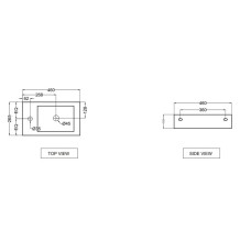 Раковина 46x26,5 см Jaquar JDS JDS-WHT-25801