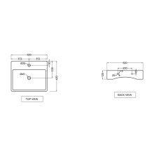 Раковина 50x42 см Jaquar Florentine FLS-WHT-5935