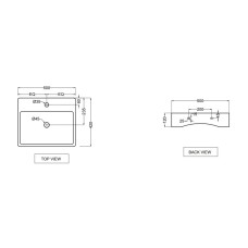 Раковина 50x42 см Jaquar Florentine FLS-WHT-5935