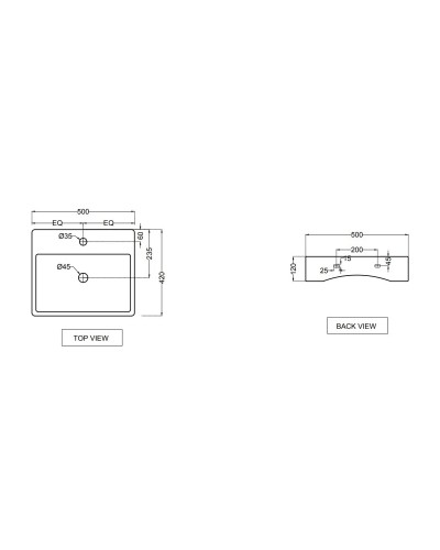 Раковина 50x42 см Jaquar Florentine FLS-WHT-5935