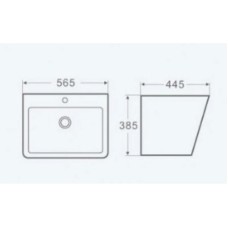 Раковина 56,5x44,5 см WeltWasser Gelbach 006GL-WT