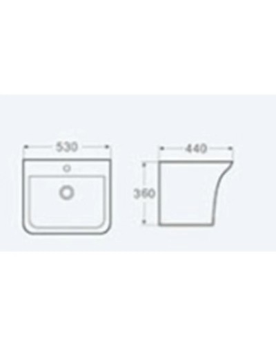 Раковина 53x44 см WeltWasser Rotbach 006MT-WT