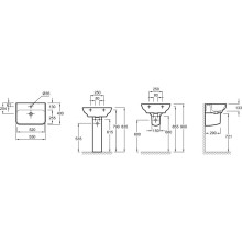 Раковина 55х40 см Jacob Delafon Struktura EGE111-00