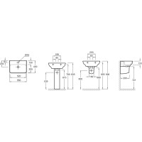 Раковина 55х40 см Jacob Delafon Struktura EGE112-00