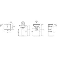 Раковина 55х40 см Jacob Delafon Struktura EGE112-00