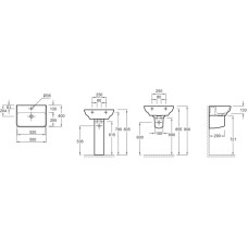 Раковина 55х40 см Jacob Delafon Struktura EGE112-00