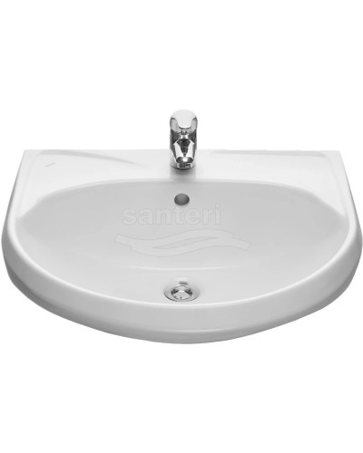 Раковина 57,5х47 см без отверстия под смеситель Santeri West 1.3111.8.S00.01B.0