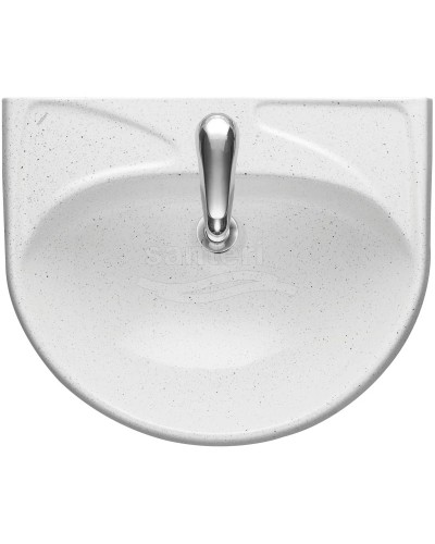 Раковина 57,5х47 см без отверстия под смеситель Santeri West 1.3111.8.S01.01B.0