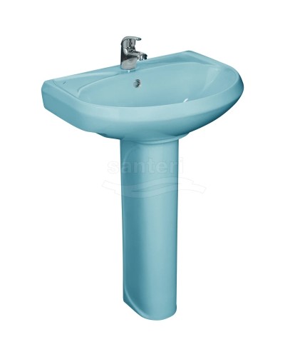 Раковина 57,5х47 см без отверстия под смеситель Santeri West 1.3111.8.S06.01B.0