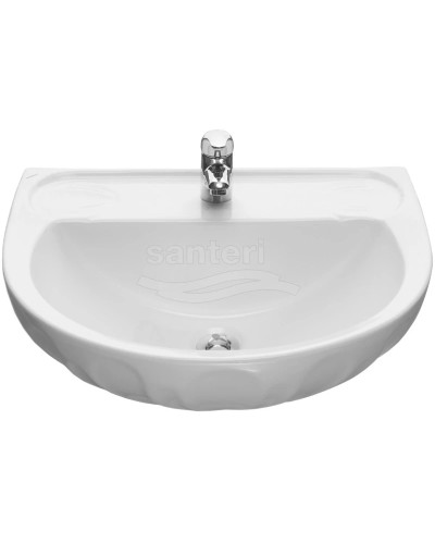 Раковина 58х50 см без отверстия под смеситель Santeri Lotos 1.3110.6.S00.00B.0