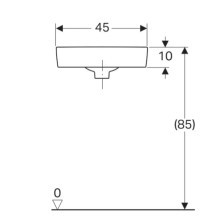 Раковина 32х32 см Geberit Renova Compact 276132000