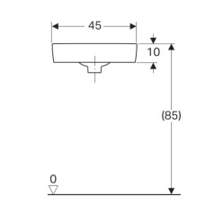 Раковина 32х32 см Geberit Renova Compact 276132000