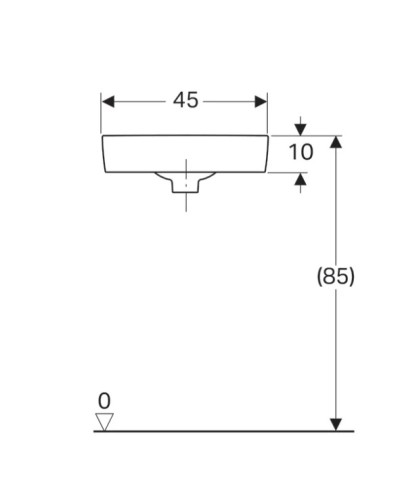 Раковина 32х32 см Geberit Renova Compact 276132000