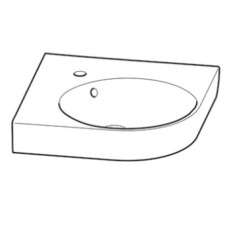 Раковина 32х32 см Geberit Renova Compact 276132000