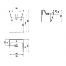 Раковина Creavit Curve CR055-00CB00E-0000