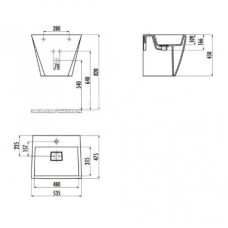 Раковина Creavit Curve CR055-00CB00E-0000