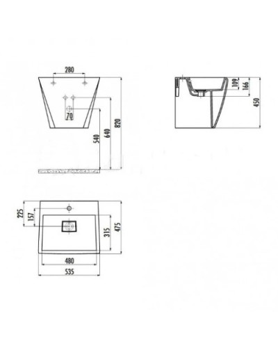 Раковина Creavit Curve CR055-00CB00E-0000