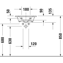 Раковина 45х32 см Duravit Viu 0733450041