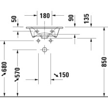 Раковина 45х32 см Duravit Viu 0733450041