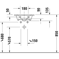 Раковина 45х32 см Duravit Viu 0733450041