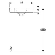 Раковина 33х33 см Geberit iCon 124729000