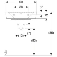 Раковина 60х48 см Geberit Renova Plan 225160000