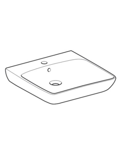 Раковина 55х55 см Geberit Renova Comfort 258555000