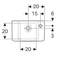 Раковина 40х25 см Geberit Renova Plan 272140000