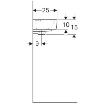 Раковина 40х25 см Geberit Renova Plan 272140000