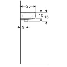 Раковина 40х25 см Geberit Renova Plan 272140000
