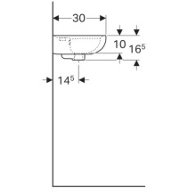 Раковина 40х30 см Geberit Renova 273040000