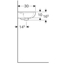 Раковина 40х30 см Geberit Renova 273040000