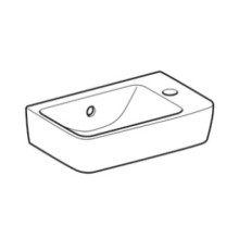 Раковина 40х25 см Geberit Renova Compact 276140000