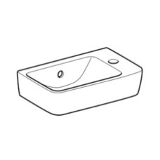 Раковина 40х25 см Geberit Renova Compact 276140000