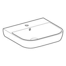 Раковина 55х48 см Geberit Smyle 500.227.01.1