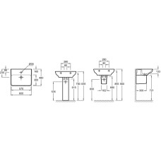 Раковина 60х48 см Jacob Delafon Struktura EGD112-00