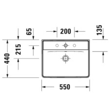 Раковина 55х44 см Duravit D-Neo 2366550000